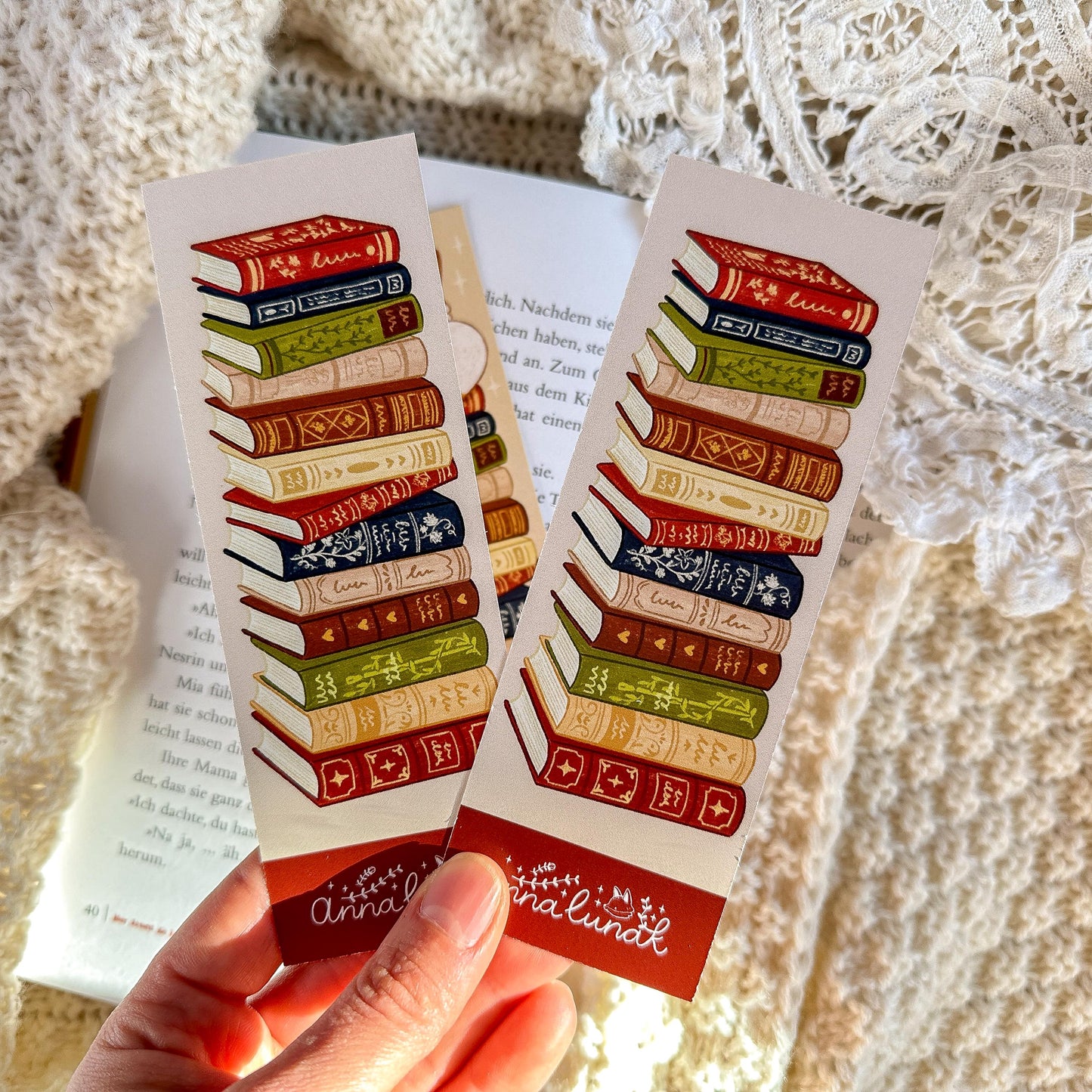 Book Lover Fox Bookmark