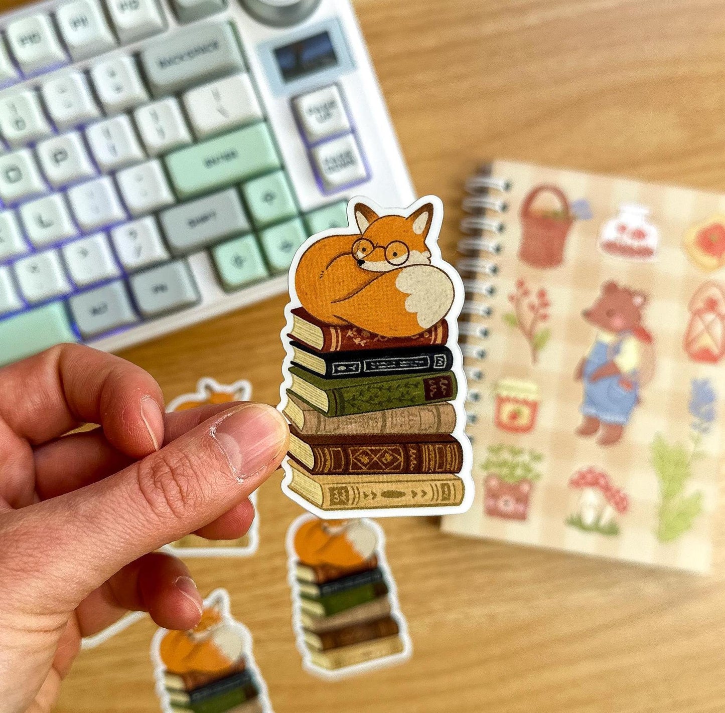 Vinyl Sticker - Book Lover Fox