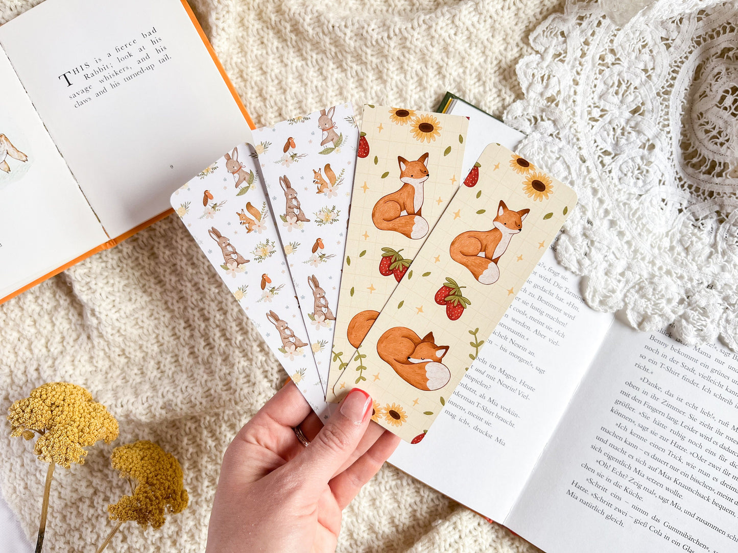 Strawberry Fox Bookmark