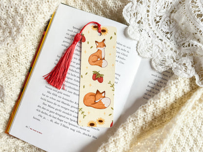Strawberry Fox Bookmark