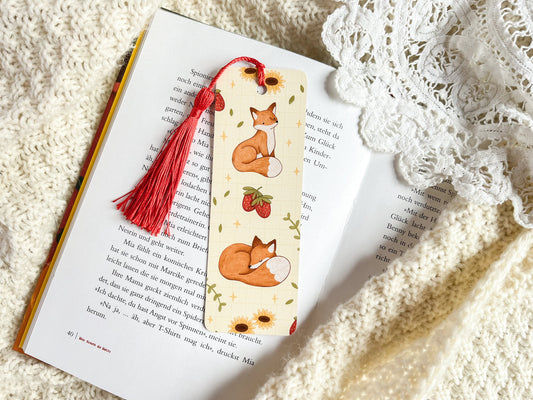 Strawberry Fox Bookmark