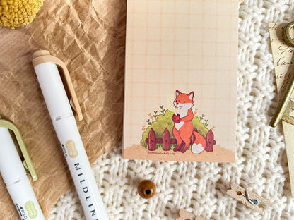 Notepad Tea Fox