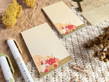 Notepad Pumpkin Fox