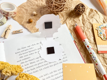 Strawberry Fox Magnetic Bookmark