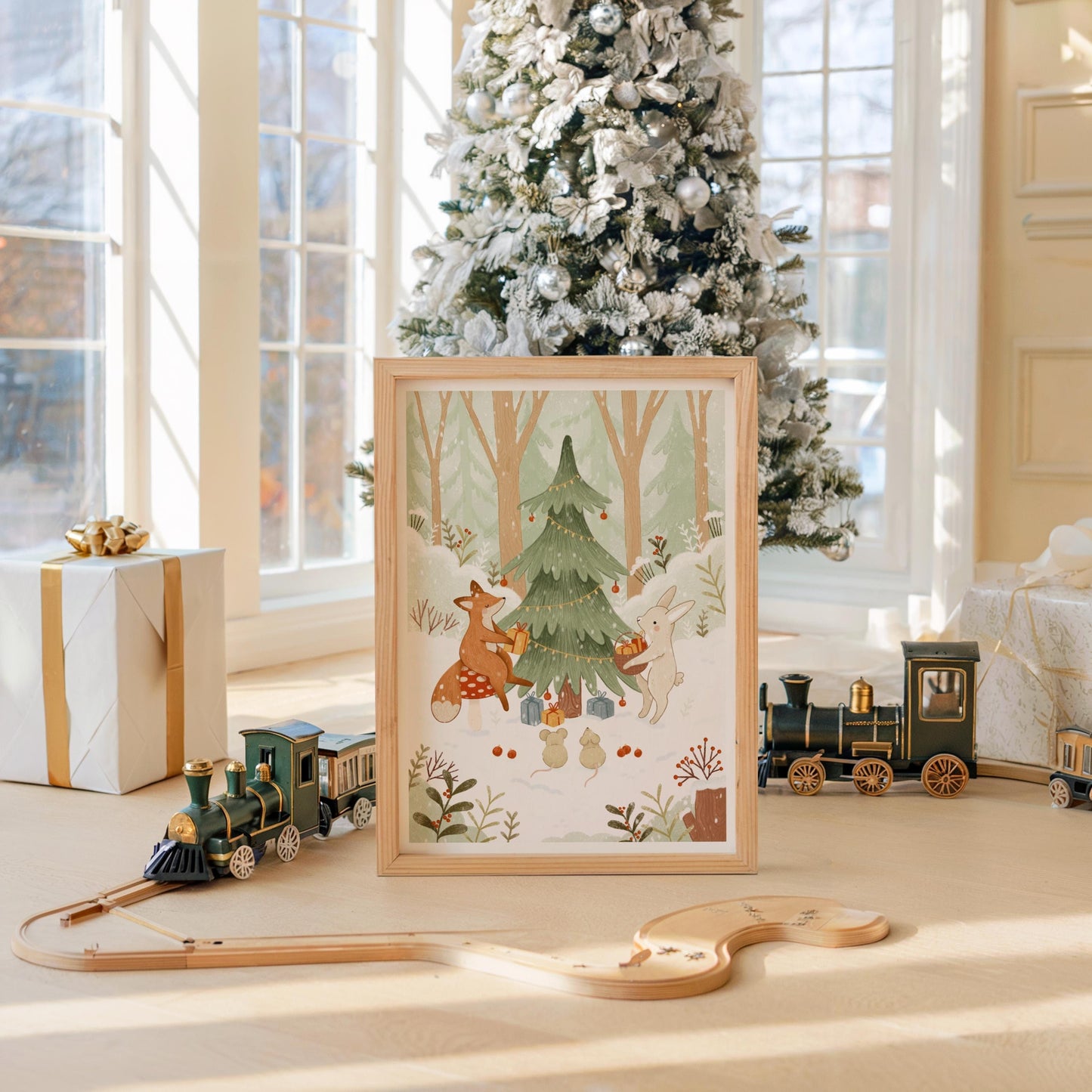 Art Print - Around The Christmas Tree