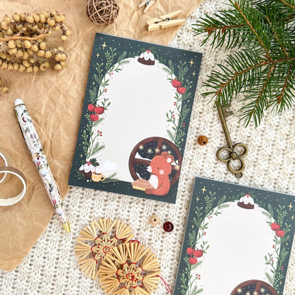 A6 Notepad - Baking Winter Bear