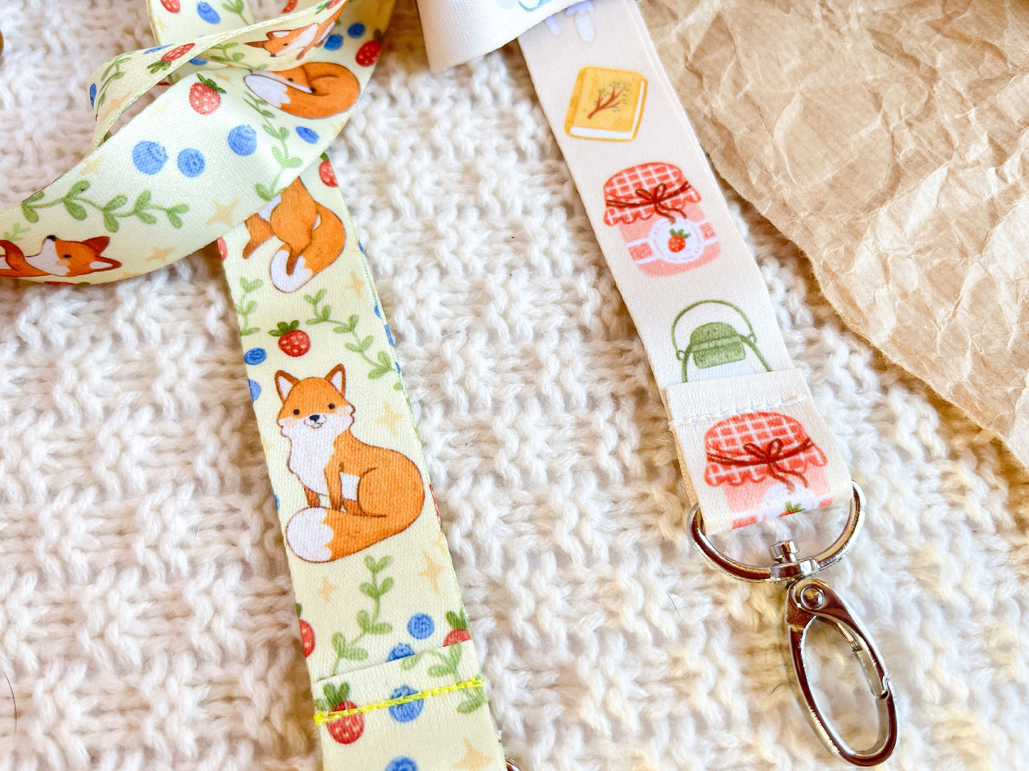 B-GRADE Lanyards // Fox Lanyard // Cozy Time Lanyard
