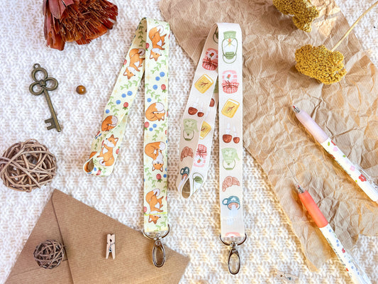 B-GRADE Lanyards // Fox Lanyard // Cozy Time Lanyard