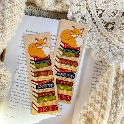Book Lover Fox Bookmark