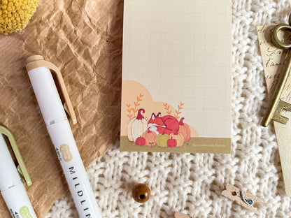 Notepad Pumpkin Fox