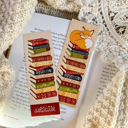 Book Lover Fox Bookmark