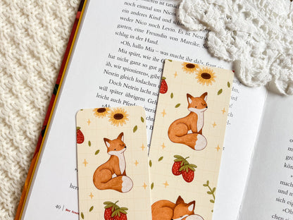 Strawberry Fox Bookmark