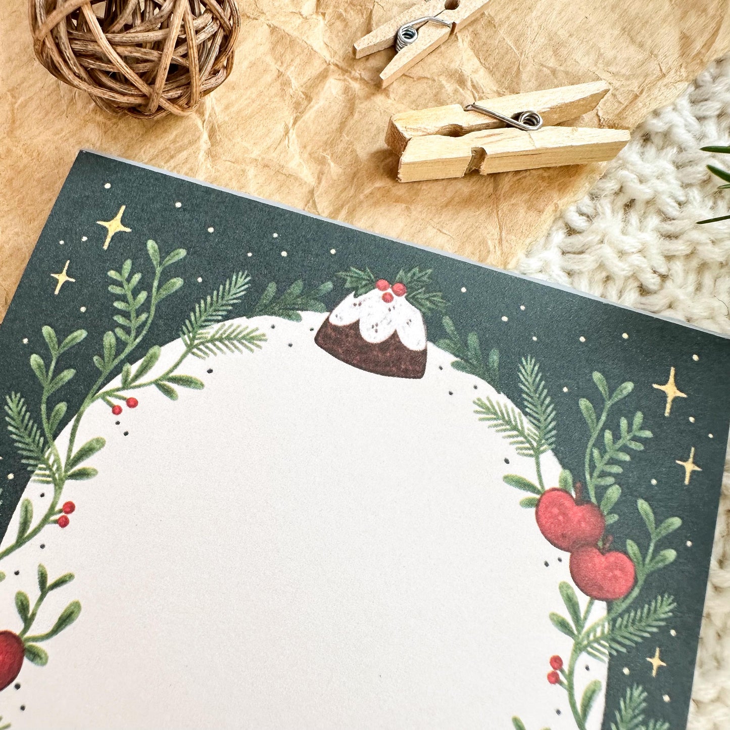A6 Notepad - Baking Winter Bear