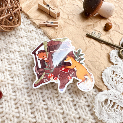 Vinyl Sticker - Enchanted Forest Library