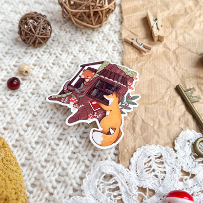 Vinyl Sticker - Enchanted Forest Library