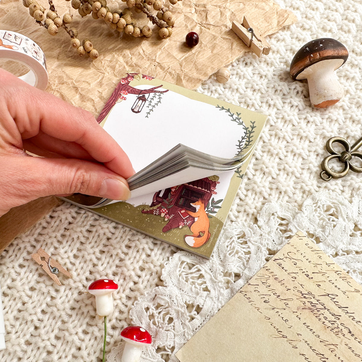Memo Pad - Enchanted Forest Library