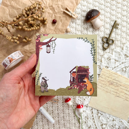 Memo Pad - Enchanted Forest Library