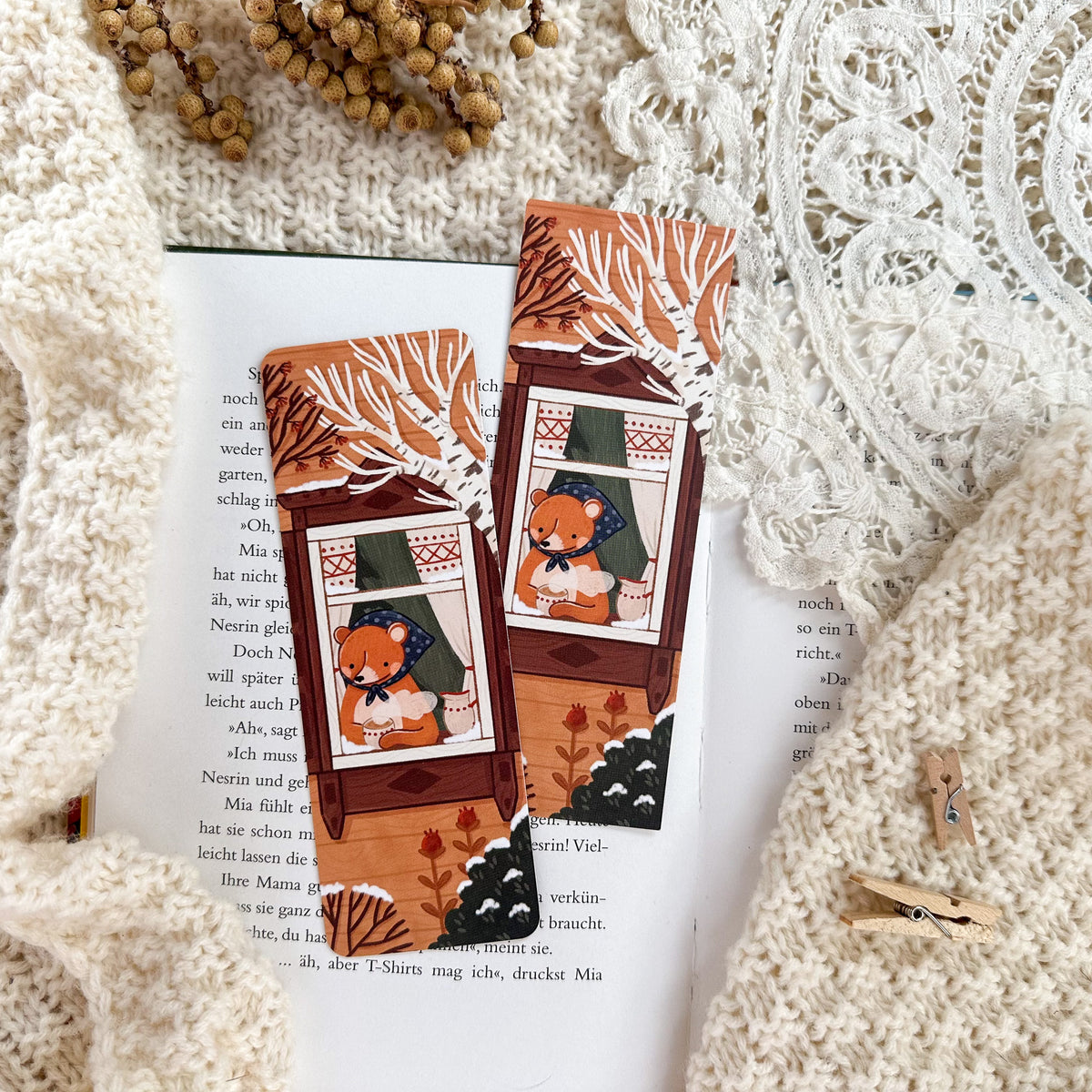 Bookmark - Folklore Winter Window