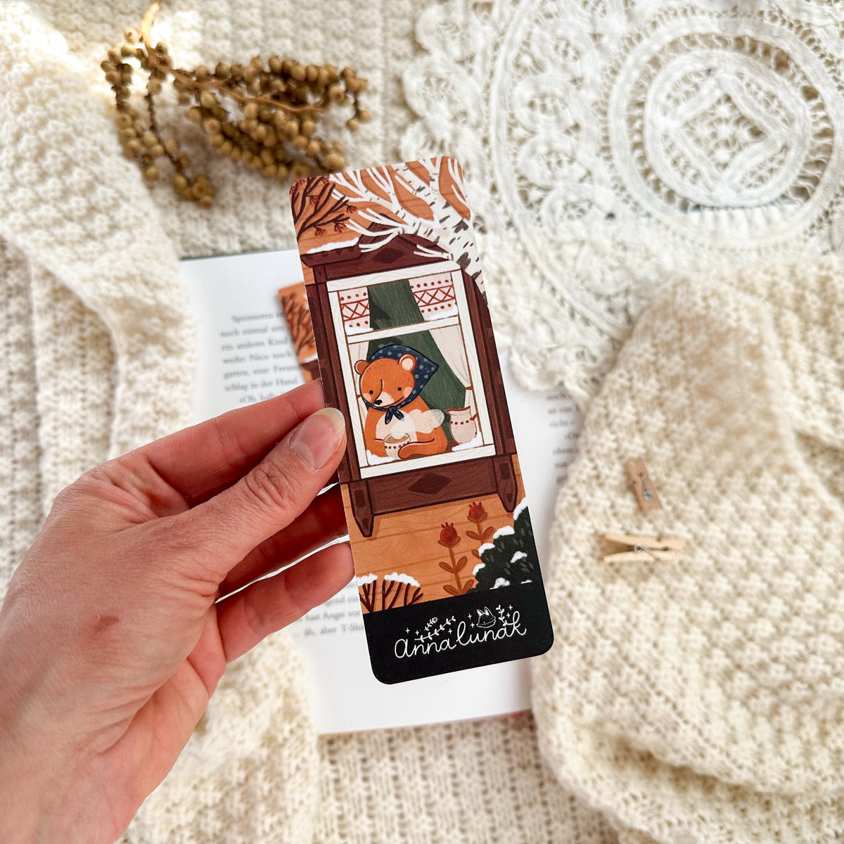 Bookmark - Folklore Winter Window