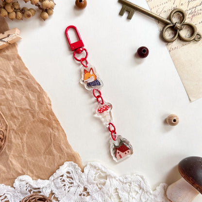 Keychain - Folklore Forest Fox