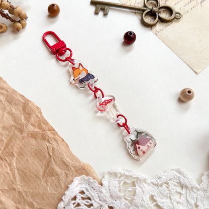 Keychain - Folklore Forest Fox
