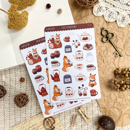 Sticker Sheet - Tea Comfort