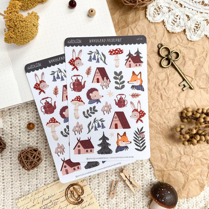 Sticker Sheet - Woodland Folklore