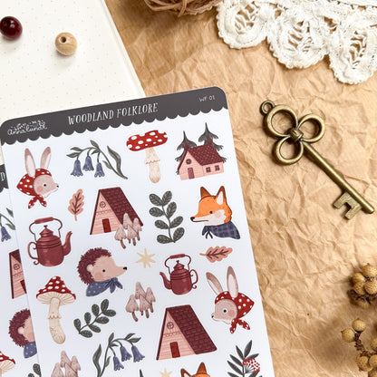 Sticker Sheet - Woodland Folklore