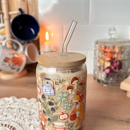 Glass Cup 17oz/500ml - Folklore Forest