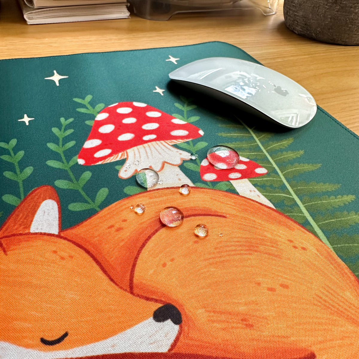 Waterproof Desk Mat - Fern Fox | Mouse Pad | Gaming Mouse Mat
