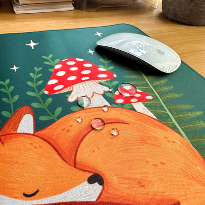 Waterproof Desk Mat - Fern Fox | Mouse Pad | Gaming Mouse Mat