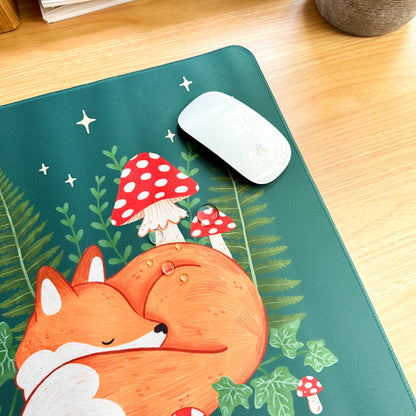 Waterproof Desk Mat - Fern Fox | Mouse Pad | Gaming Mouse Mat