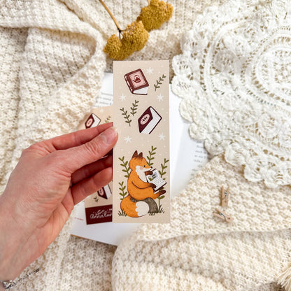 Bookmark - Reading Fox