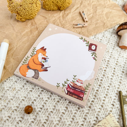 Memo Pad - Reading Fox