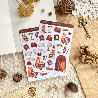 Sticker Sheet - Library