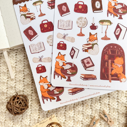 Sticker Sheet - Library