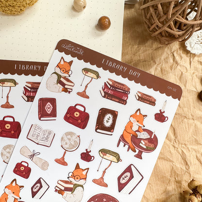 Sticker Sheet - Library