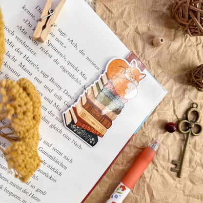 Magnetic Bookmark - Book Lover Fox