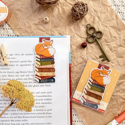 Magnetic Bookmark - Book Lover Fox