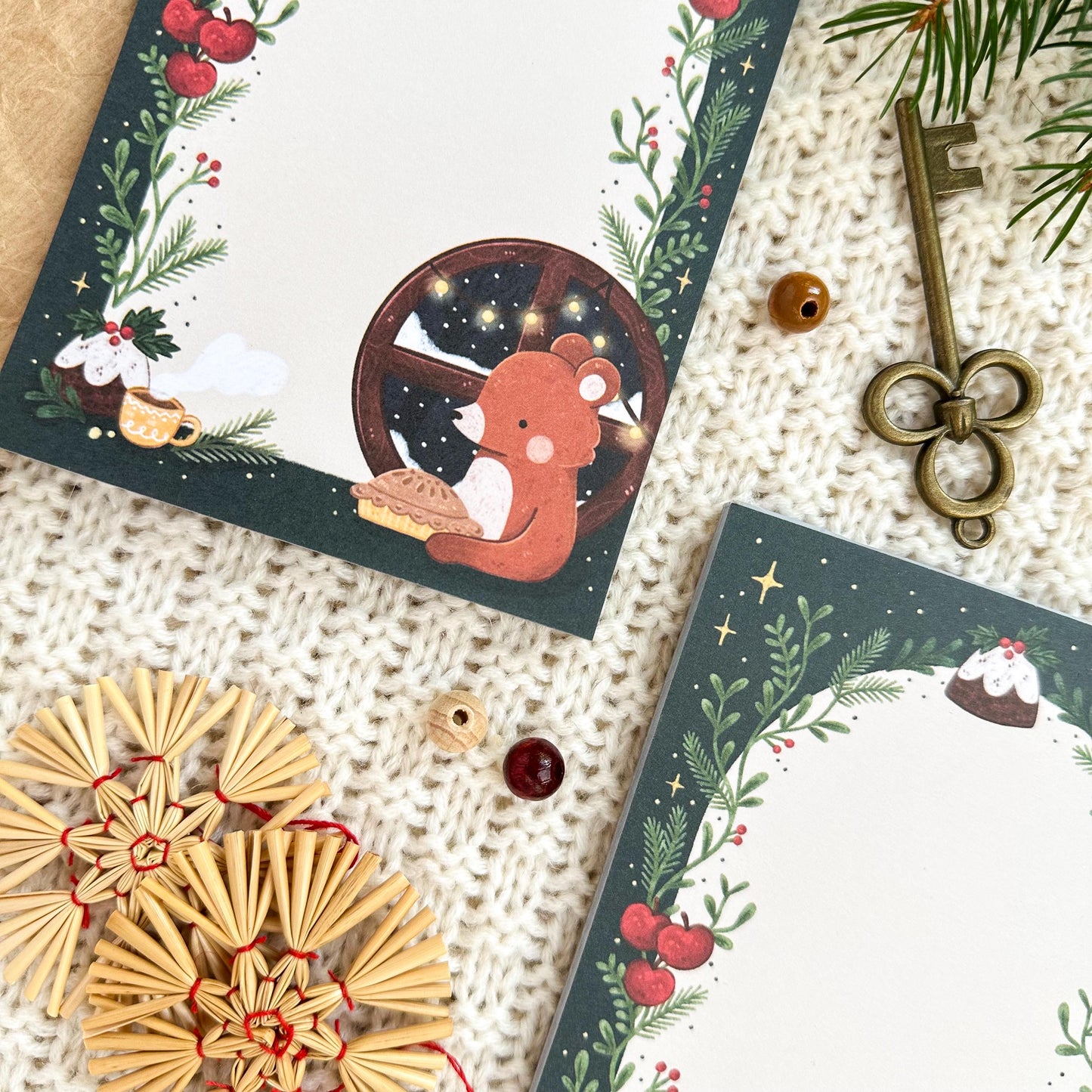 A6 Notepad - Baking Winter Bear