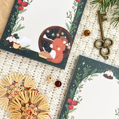 A6 Notepad - Baking Winter Bear