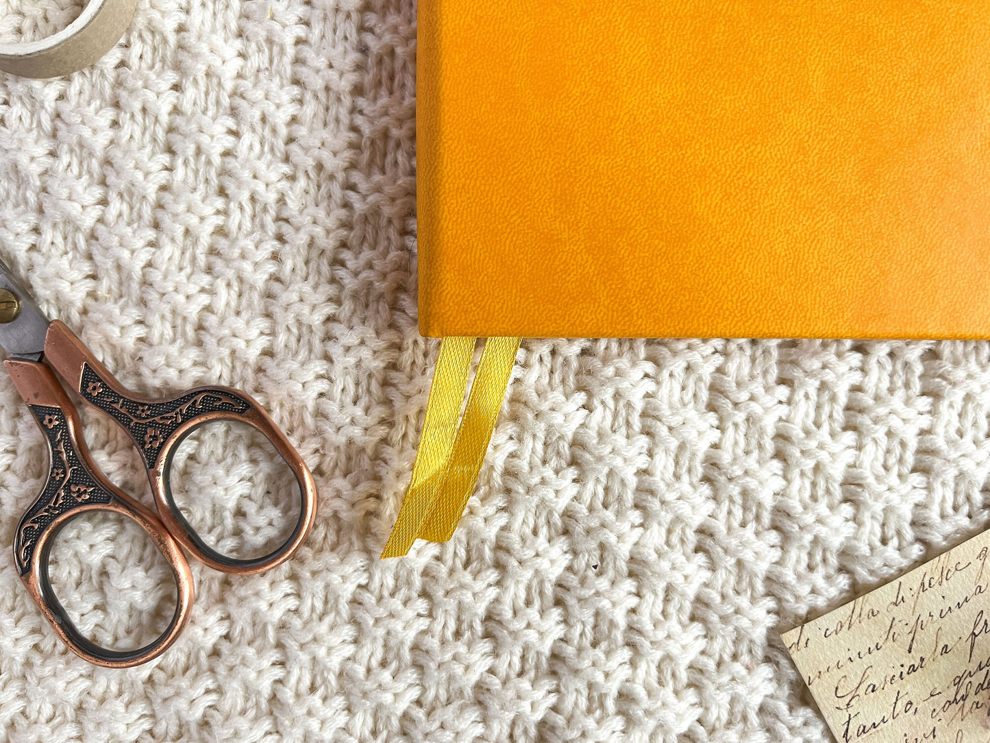 Sunflower Fox Gold Foil Dotted Hardcover Journal - A5