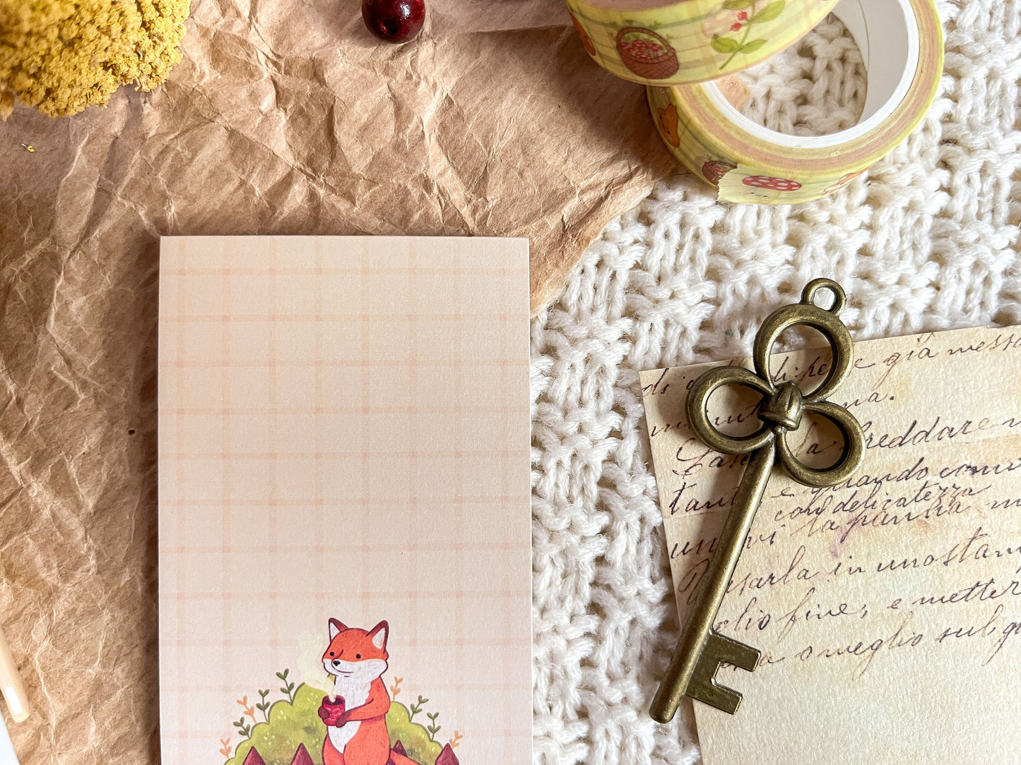 Notepad Tea Fox
