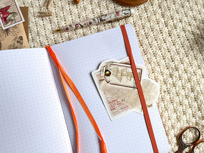 Strawberry Fox Gold Foil Dotted Hardcover Journal - A5