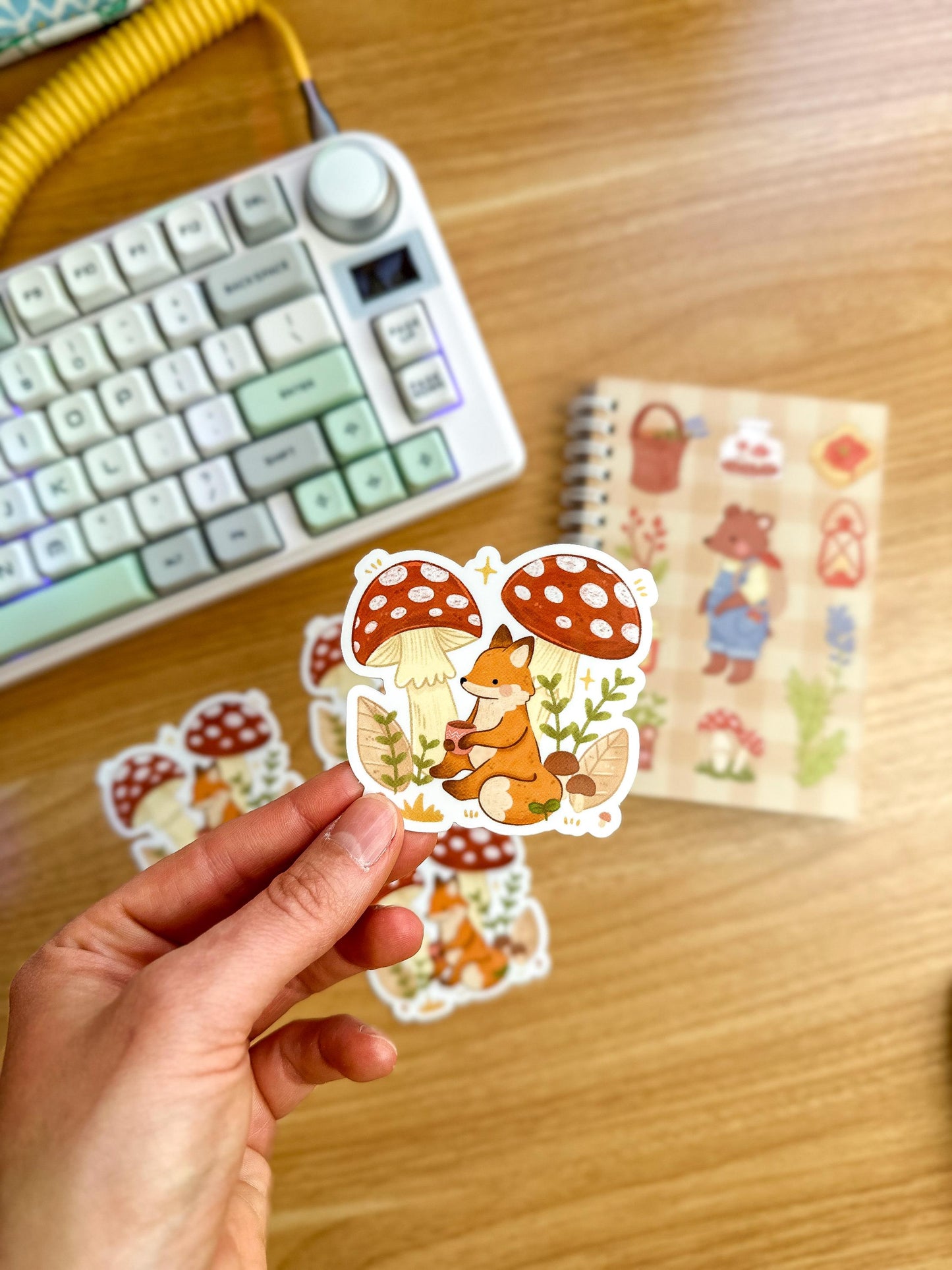 Vinyl Sticker - Mushroom Fox
