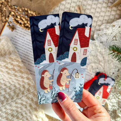 Bookmark - Hedgehog Winter House