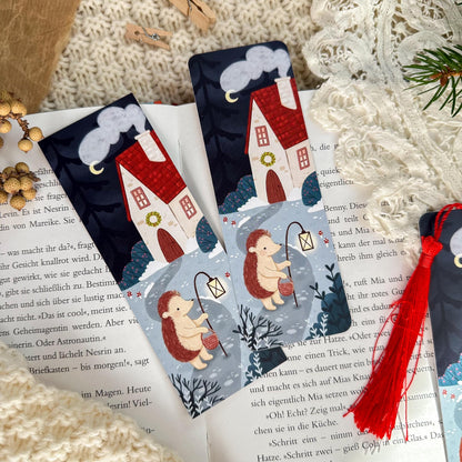 Bookmark - Hedgehog Winter House
