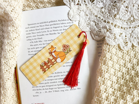 Cottagecore Fox Bookmark