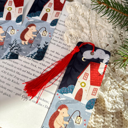 Bookmark - Hedgehog Winter House