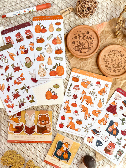 Sticker Sheet - Fall Foxes